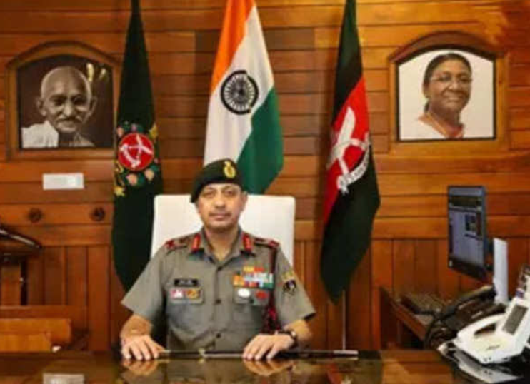 Lt Gen Vikas Lakhera assumes charge as DG of Assam Rifles.
