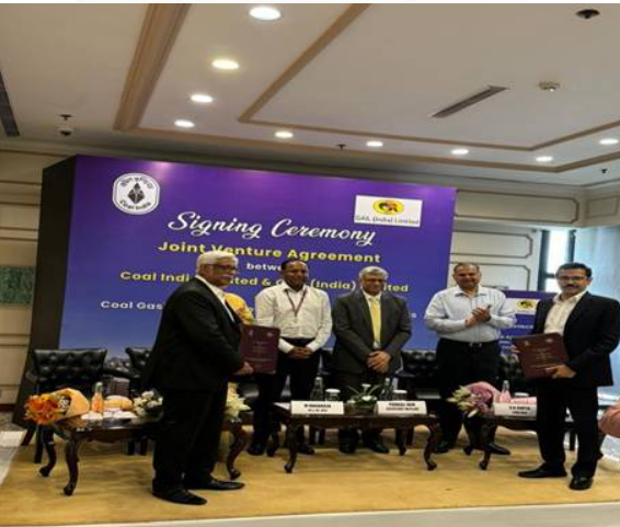 CIL and GAIL Sign Joint Venture to Establish Coal-to-SNG Plant in West Bengal.
