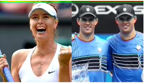 Maria Sharapova, Bob Bryan, and Mike Bryan are set to be inducted into the International Tennis Hall of Fame.  