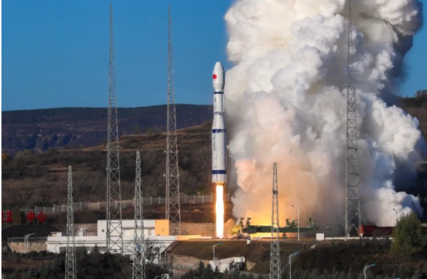 China Launches Three Tianping-3 Satellites into Orbit.
