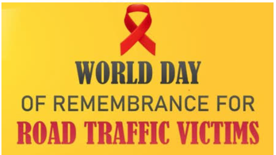 World Day of Remembrance for Road Traffic Victims is celebrated on 17 November 2024. 
