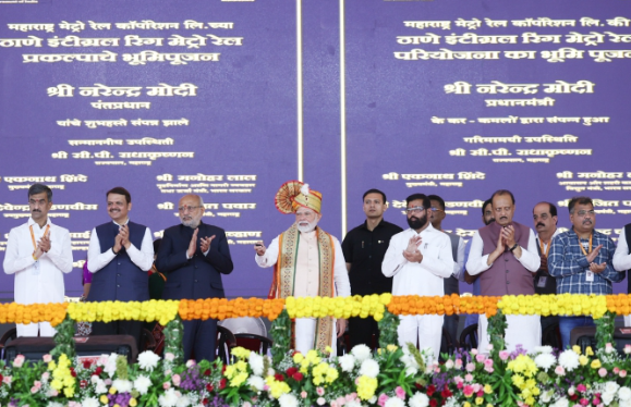 Prime Minister Narendra Modi inaugurates and lays the foundation stone for infrastructure and metro expansion projects worth Rs 12,200 crore in Delhi.