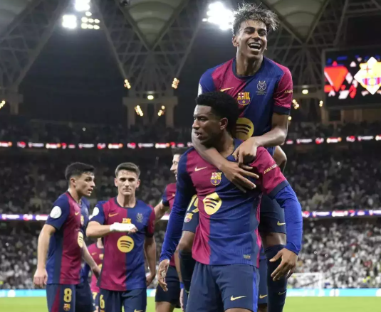 FC Barcelona Defeats Real Madrid 5-2 to Win 41st Spanish Super Cup in Saudi Arabia.