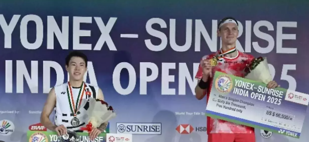 "Viktor Axelsen and An Se-Young Win Men's and Women's Singles Titles at India Open 2025."