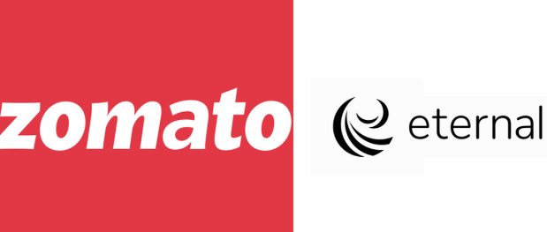 Zomato Rebrands to 'Eternal' with a New Logo, Signifying Its Expanded Vision.
