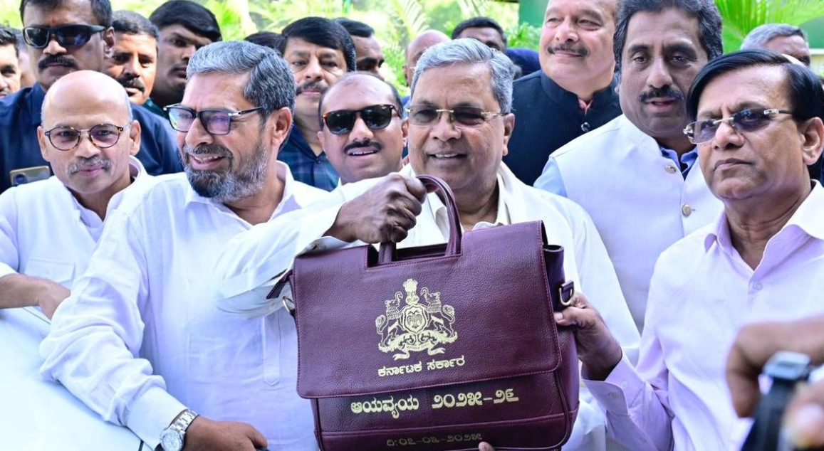 Karnataka CM Siddaramaiah Presents Rs 4.09 Lakh Crore Budget for FY26.
