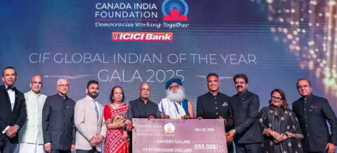 Sadhguru Honoured with 'Global Indian of the Year 2025' Award by CIF.