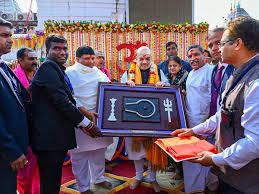 Union Home Minister Amit Shah laid the foundation stone of a Rs450 crore nano urea plant and township of the Indian Farmers Fertiliser Cooperative (IFFCO) in Jharkhand's Deoghar.