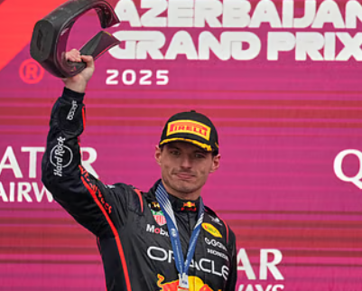 Max Verstappen Wins 8th Edition of F1 Azerbaijan Grand Prix 2025 in Baku.
