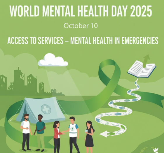 World Mental Health Day (WMHD) 2025 Observed on 10th October with Focus on Mental Health in Emergencies.