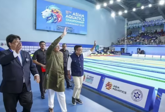 India Hosts 11th Asian Aquatics Championships 2025 in Ahmedabad, Gujarat.
