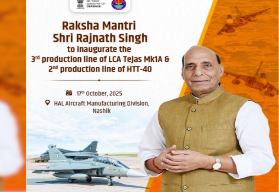 Defence Minister Rajnath Singh Unveils LCA Tejas Mk1A and Third Production Line at HAL Nashik.