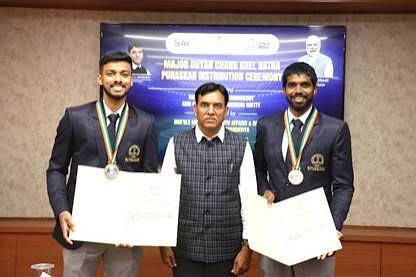Chirag Shetty and Satwiksairaj Rankireddy Selected for "Major Dhyan Chand Khel Ratna 2025".