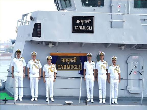 Indian Navy Commissions "INS Tarmugli" Fast Attack Craft.