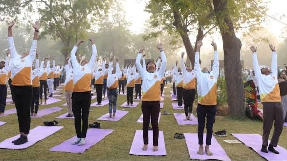 Gujarat Sets Guinness Record for Mass Surya Namaskar on New Year.