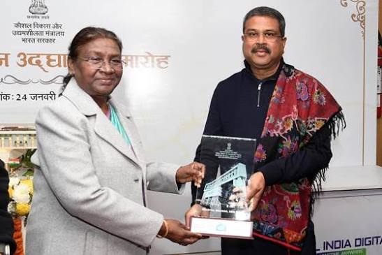 President Murmu Inaugurates "Kaushal Bhawan" in New Delhi.