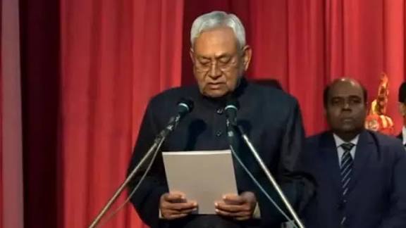 Nitish Kumar Sworn in as Bihar Chief Minister for Record 9th Time.