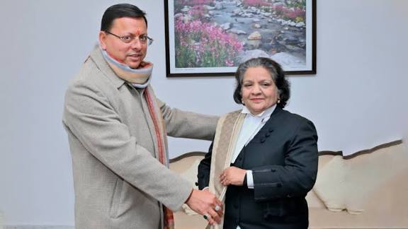 Justice Ritu Bahri Sworn in as First Woman Chief Justice of Uttarakhand HC.