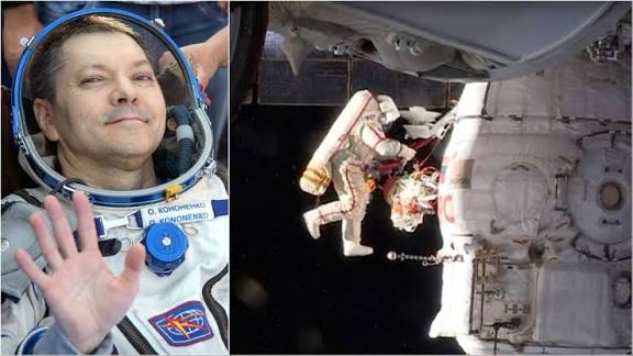 कॉस्मोनॉट ओलेग कोनोनेंको ने अंतरिक्ष में सबसे अधिक समय बिताने का विश्व रिकॉर्ड बनाया।