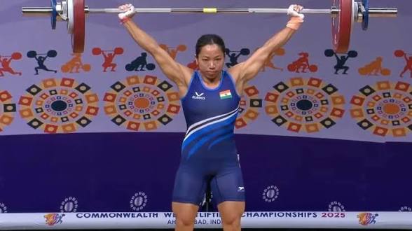 Indian Weightlifter Mirabai Chanu Wins Gold at Asian Championship.