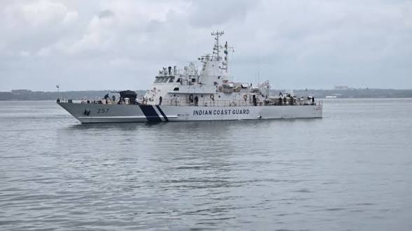 Indian Coast Guard Commissions New Patrol Vessel ICGS Sarthak.