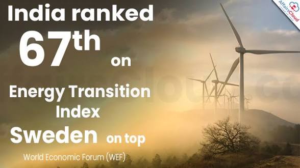Global Energy Transition Index 2026: India Ranks 38th.