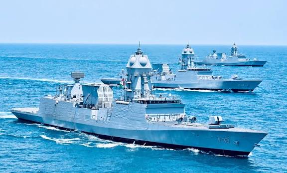 Indian Navy Commissions Indigenous Stealth Frigate INS Vindhyagiri natively.
