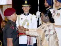 President Droupadi Murmu Confers <mark>51 Gallantry Awards</mark> at Defence Ceremony.