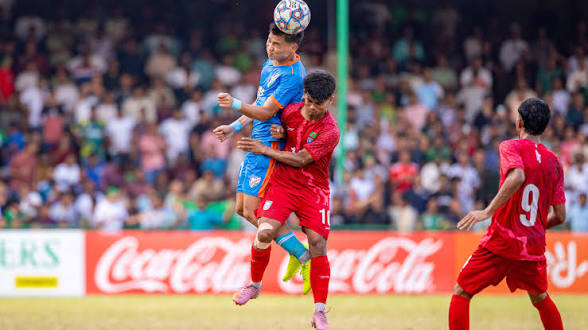 <span style="background-color:#fff9c4;font-weight:bold;">India</span> Defeats Nepal to Win the <span style="background-color:#e2f0fb;font-weight:bold;">SAFF U-20 Football Championship 2026</span>.