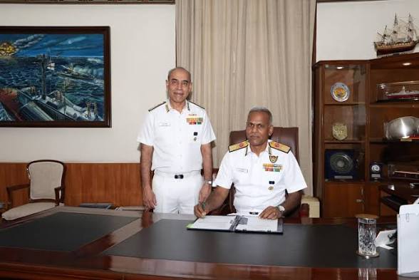 <b>Vice Admiral AN Pramod assumes charge as Deputy Chief of Naval Staff.</b>