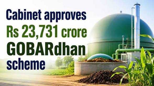 <b>Union Cabinet approves ?23,731 crore GOBARdhan Scheme.</b>