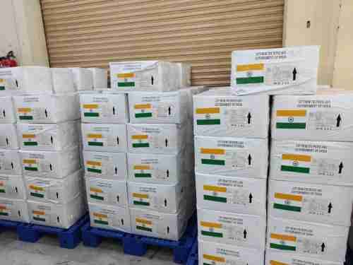 <b>India dispatches 8 MT essential medicines to Bolivia.</b>