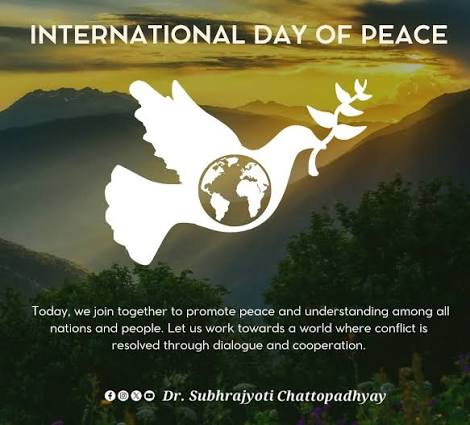 <b>International Day of Peace observed on September 21.</b>