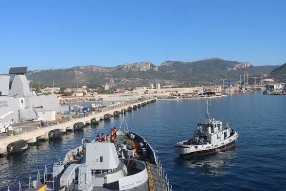 <b>INS Trishul joins 24th India-France exercise VARUNA.</b>