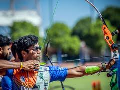 <b>Dhiraj Bommadevara sets Asian Games recurve qualification record.</b>